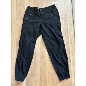Athleta Casual Pants Zipper Pockets size 8 Black